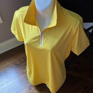 NWOT Nike Golf Tour Performance Short Sleeve Polo Yellow Top, L